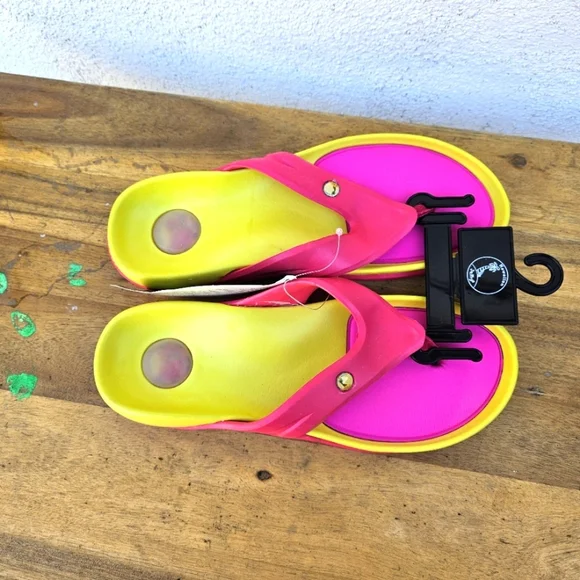 Hawaiian Jellys Ultra Comfort Mango Unisex Sandals Women's Size 8 - Picture 2 of 15